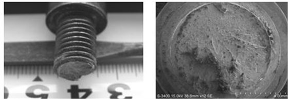 螺栓脆性斷裂形貌，螺栓脆性斷口形貌